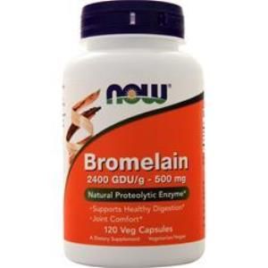 Bromelain (120 Vcaps 2400Gdu/500 mg) NOW Foods